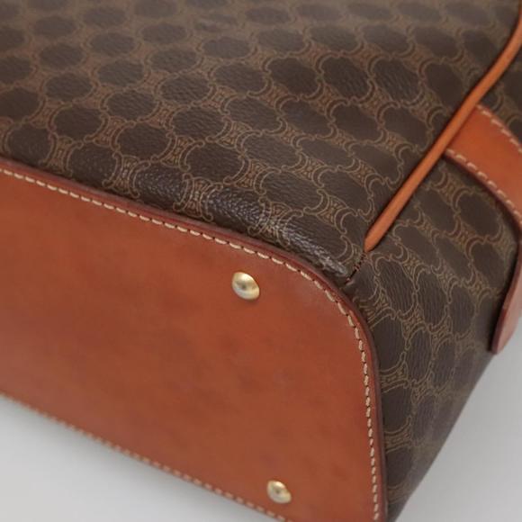 CELINE Macadam Canvas Hand Bag PVC Leather Brown Gold Auth ki5919 - Picture 15 of 16